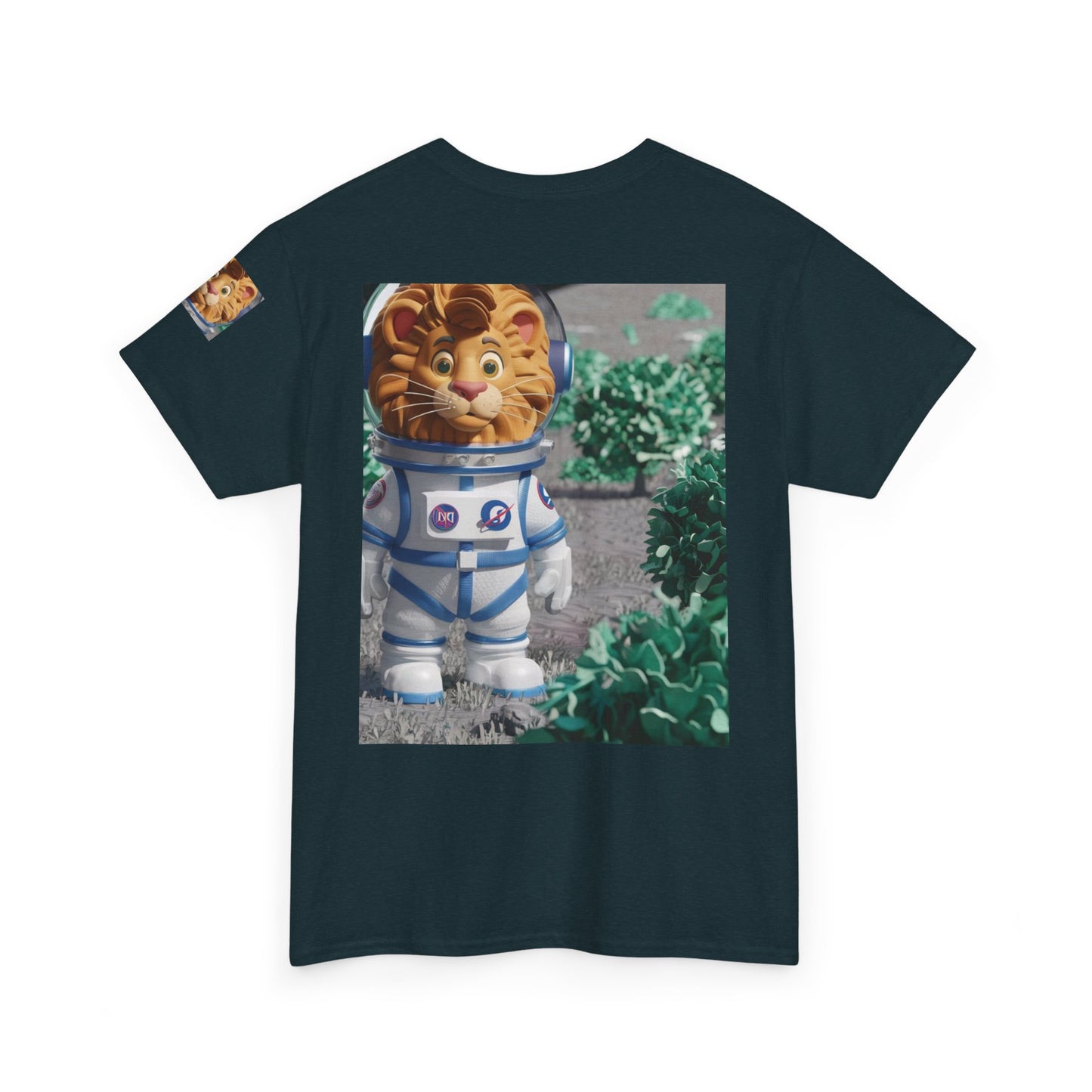 Astronaut Lion King Unisex Tee - Wild Bush & Space T-Shirt