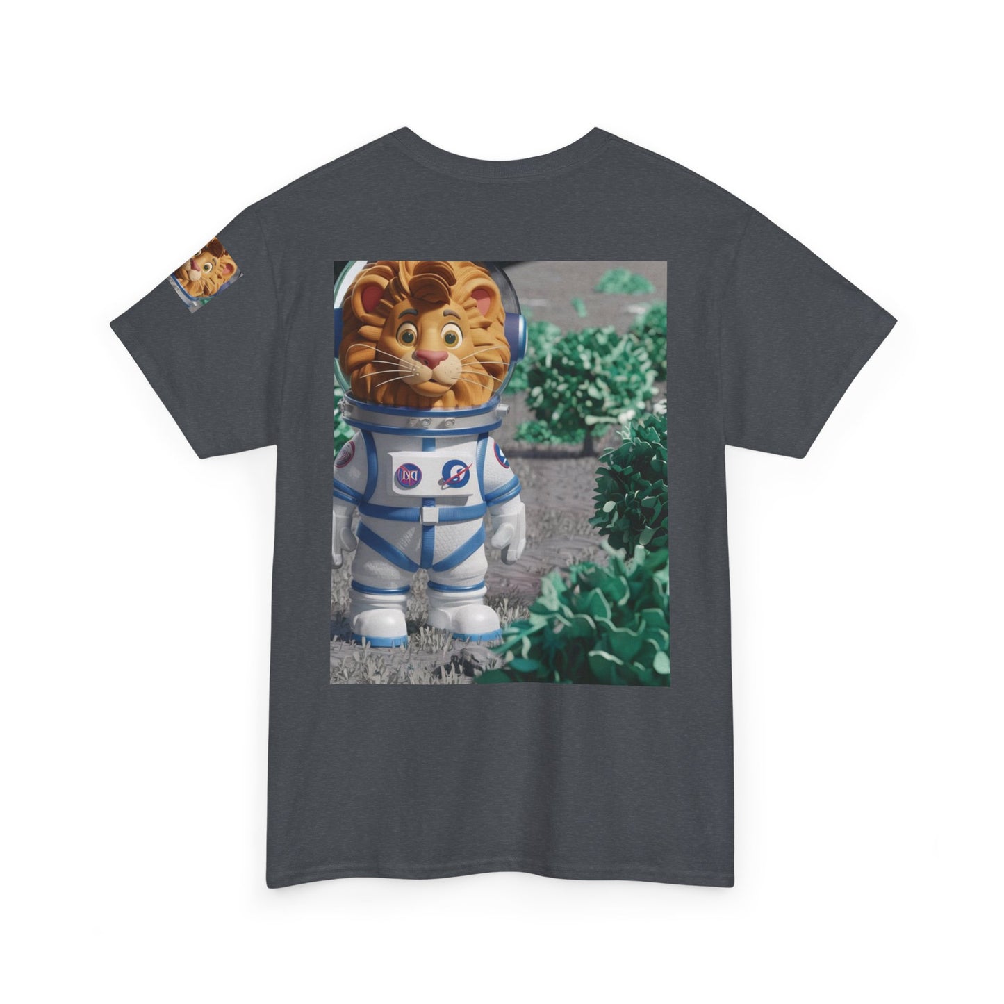 Astronaut Lion King Unisex Tee - Wild Bush & Space T-Shirt