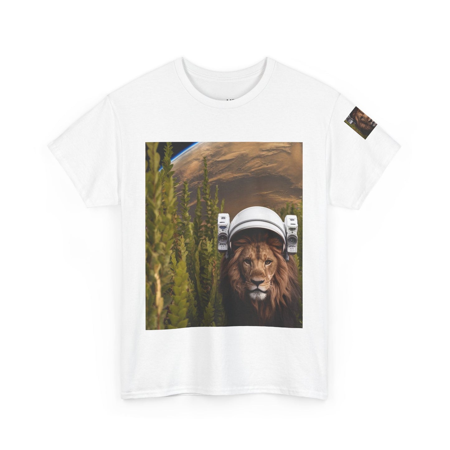 T-Shirt Astronaut Lion King in Space Bush Jungle Tee