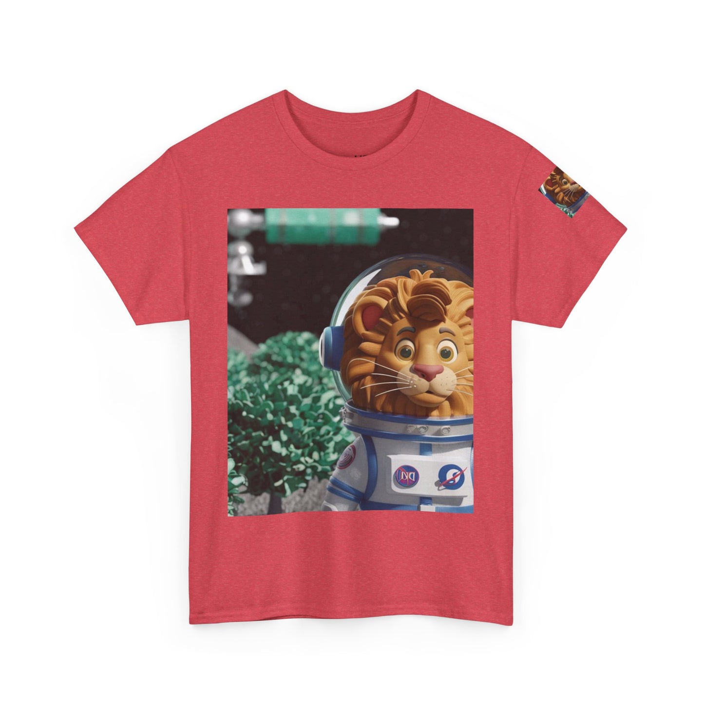 Astronaut Lion King Unisex Tee - Wild Bush & Space T-Shirt