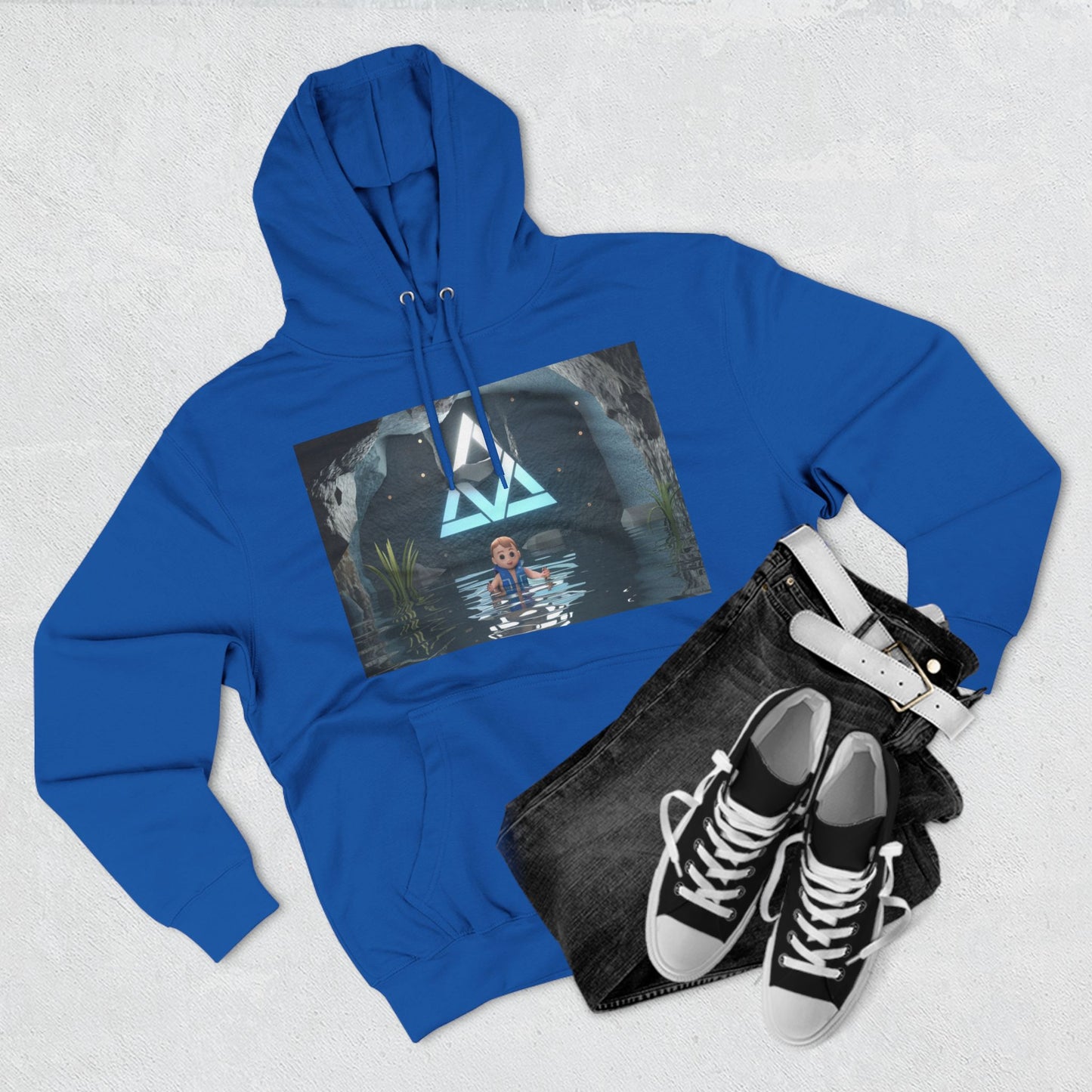 Dreiteiliger Fleece-Hoodie