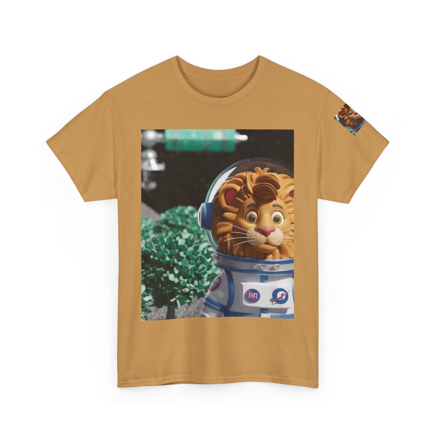 Astronaut Lion King Unisex Tee - Wild Bush & Space T-Shirt
