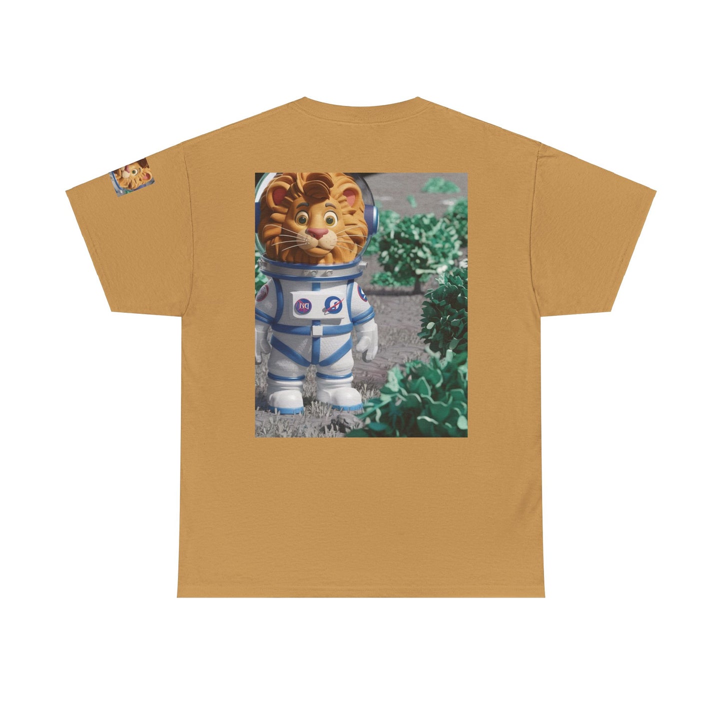 Astronaut Lion King Unisex Tee - Wild Bush & Space T-Shirt