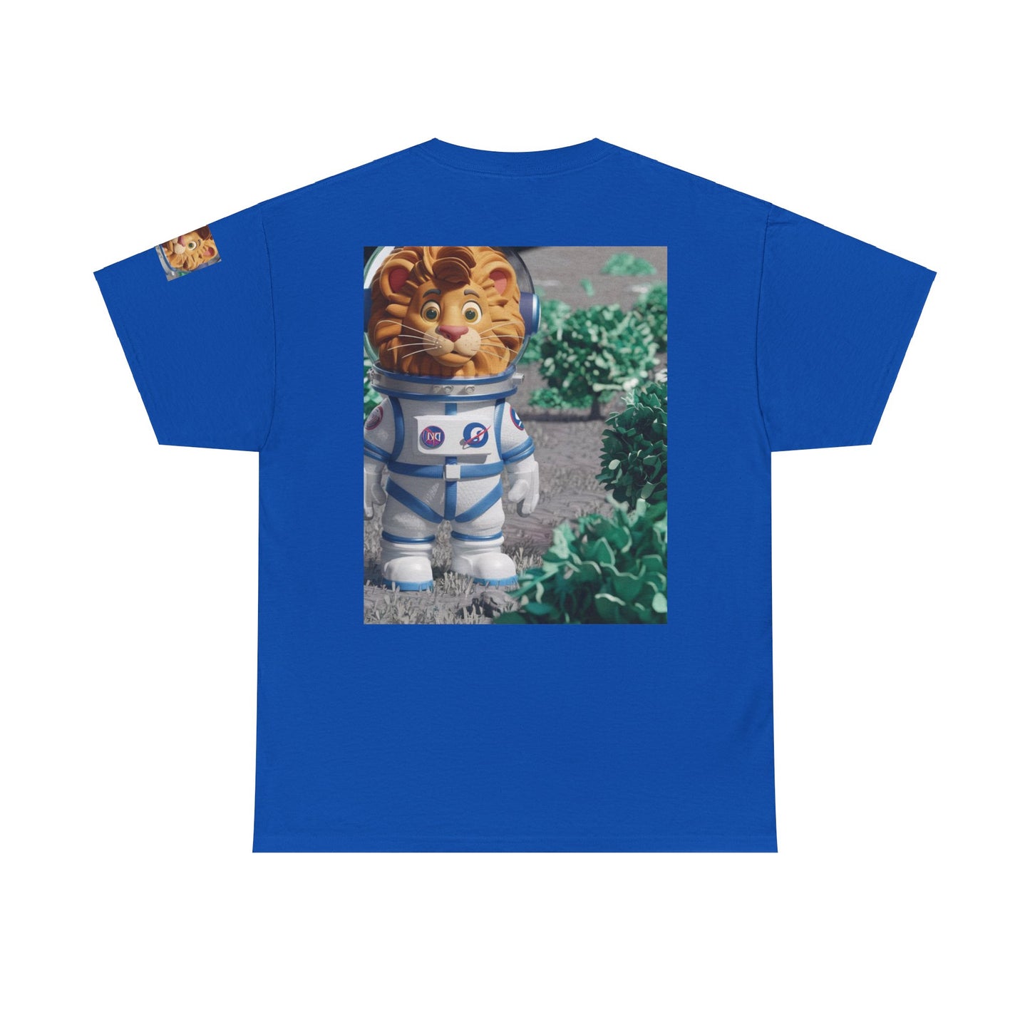 Astronaut Lion King Unisex Tee - Wild Bush & Space T-Shirt