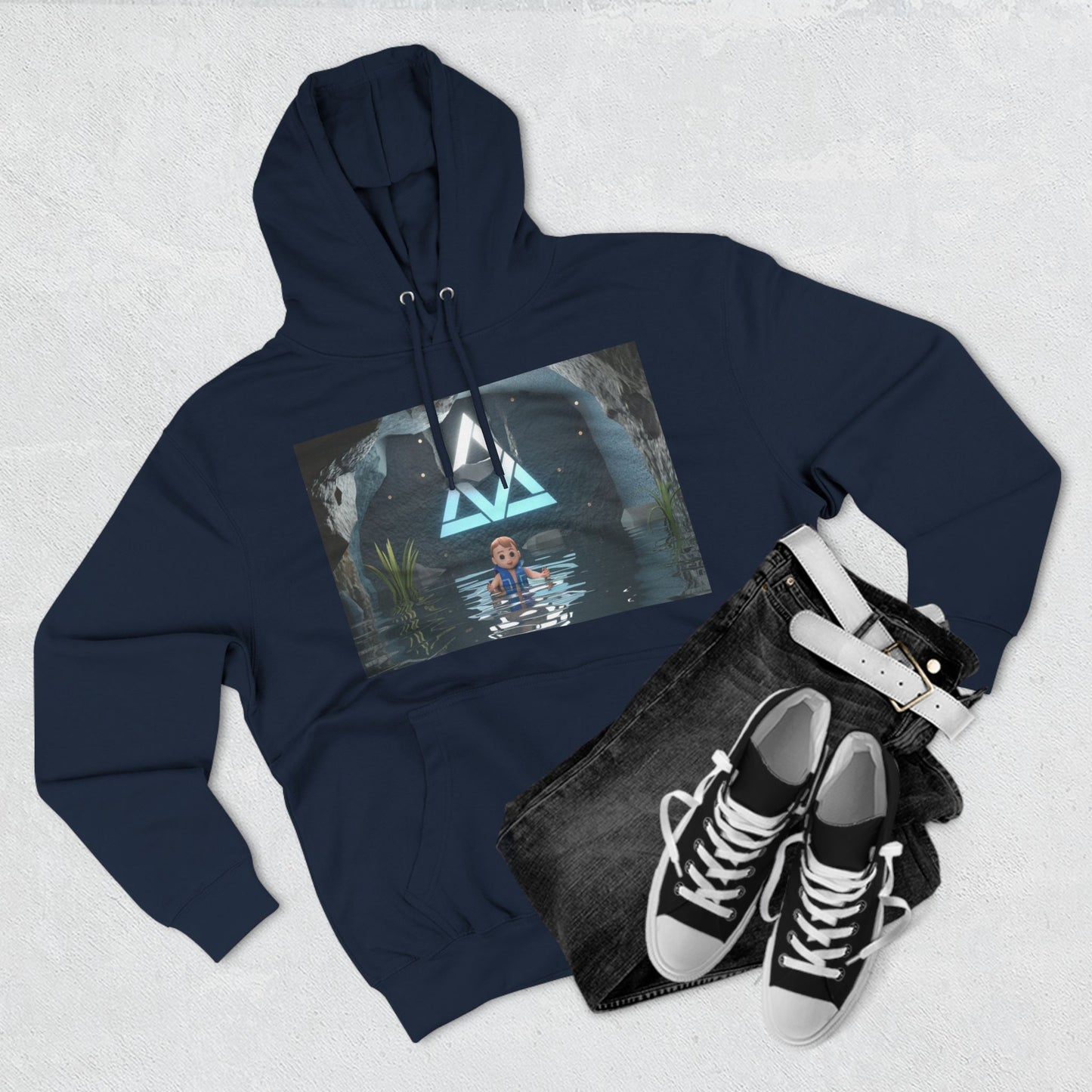 Dreiteiliger Fleece-Hoodie