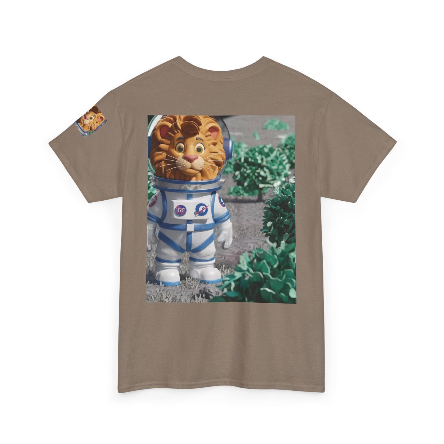 Astronaut Lion King Unisex Tee - Wild Bush & Space T-Shirt