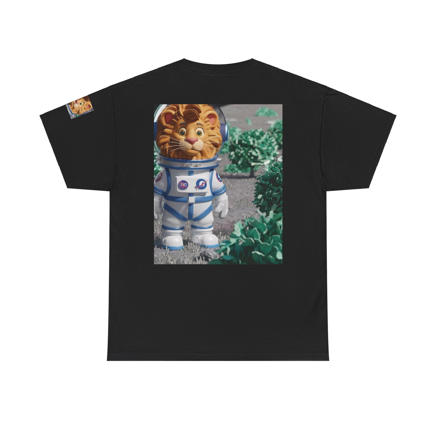 Astronaut Lion King Unisex Tee - Wild Bush & Space T-Shirt