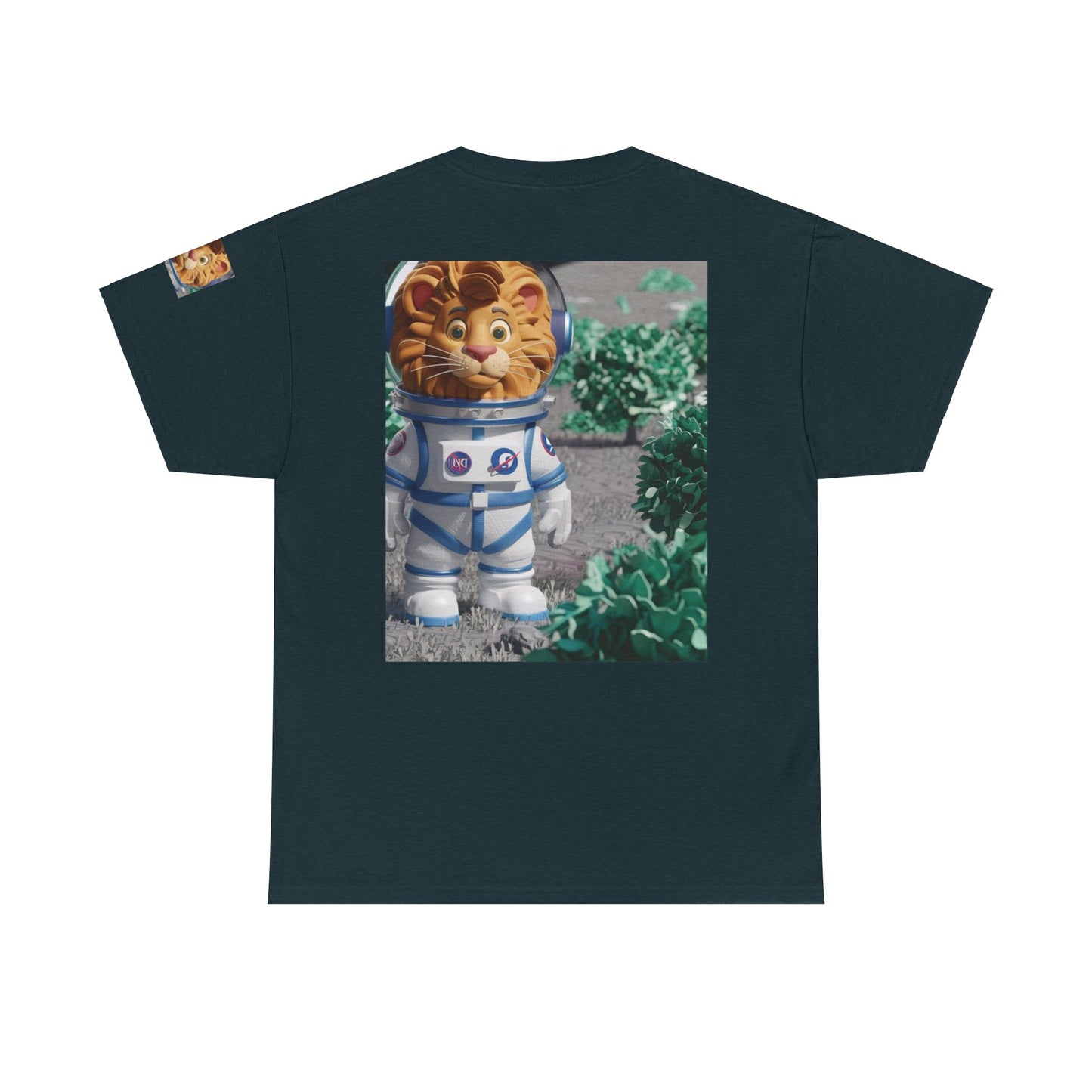Astronaut Lion King Unisex Tee - Wild Bush & Space T-Shirt