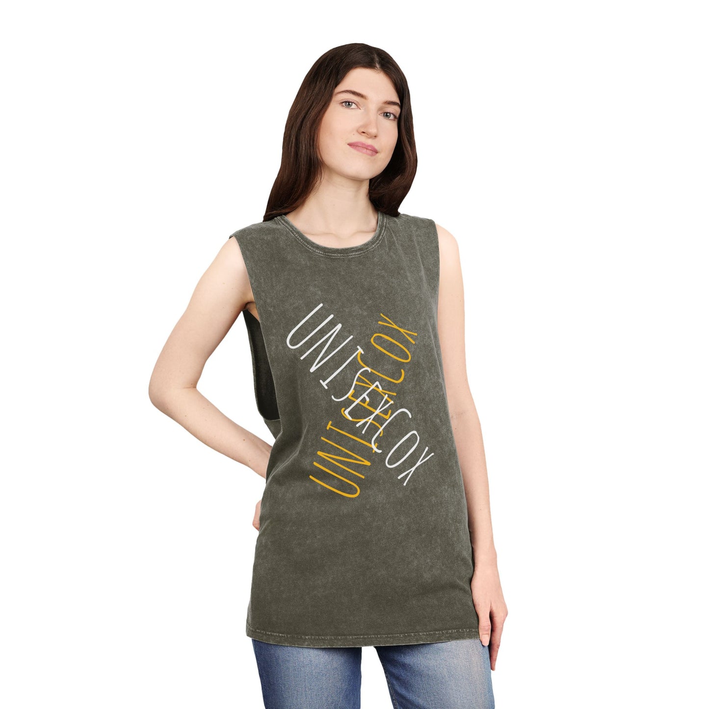 Unisex Stonewash Tank Top