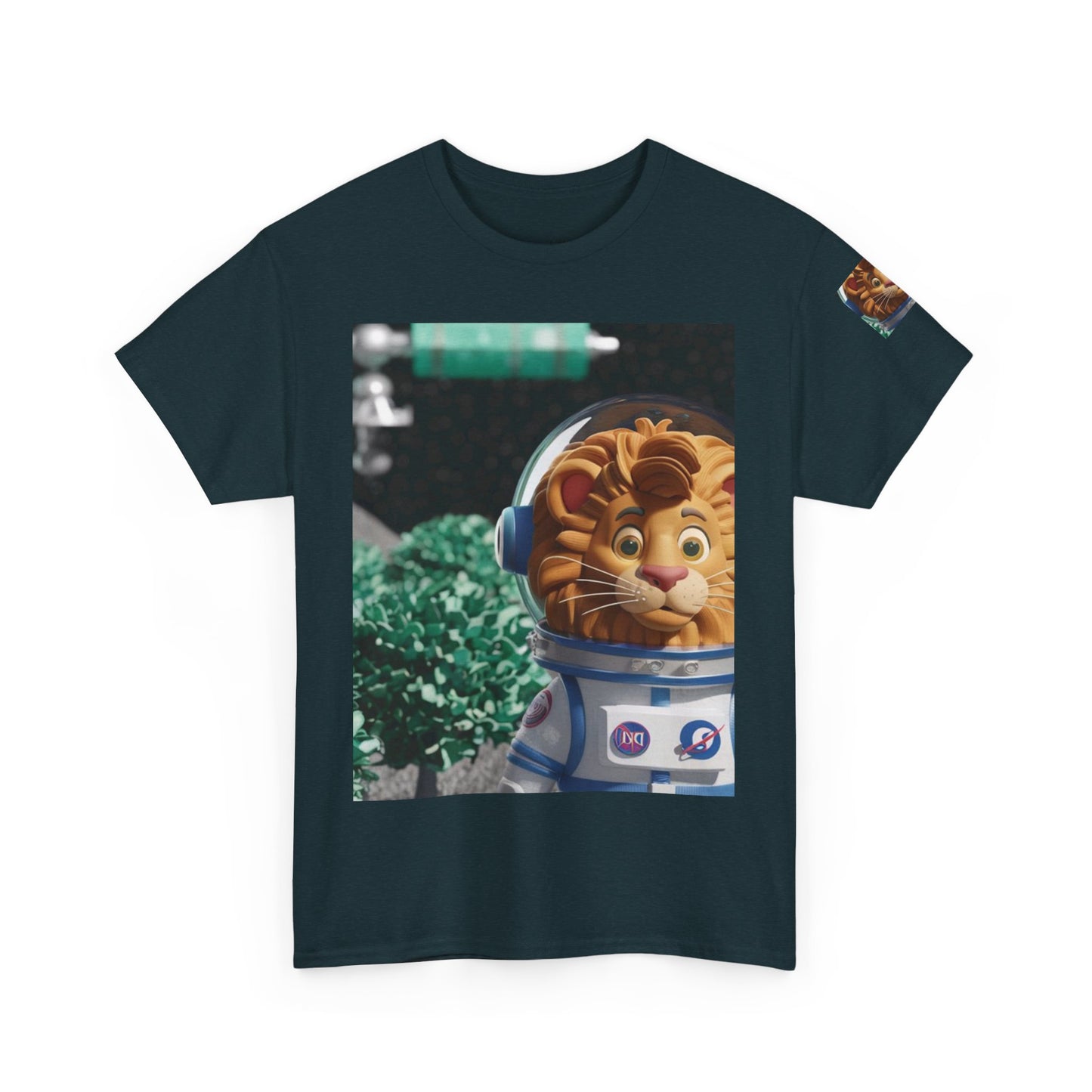 Astronaut Lion King Unisex Tee - Wild Bush & Space T-Shirt