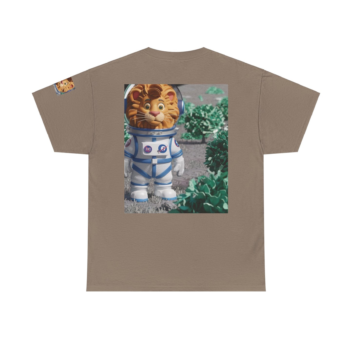 Astronaut Lion King Unisex Tee - Wild Bush & Space T-Shirt