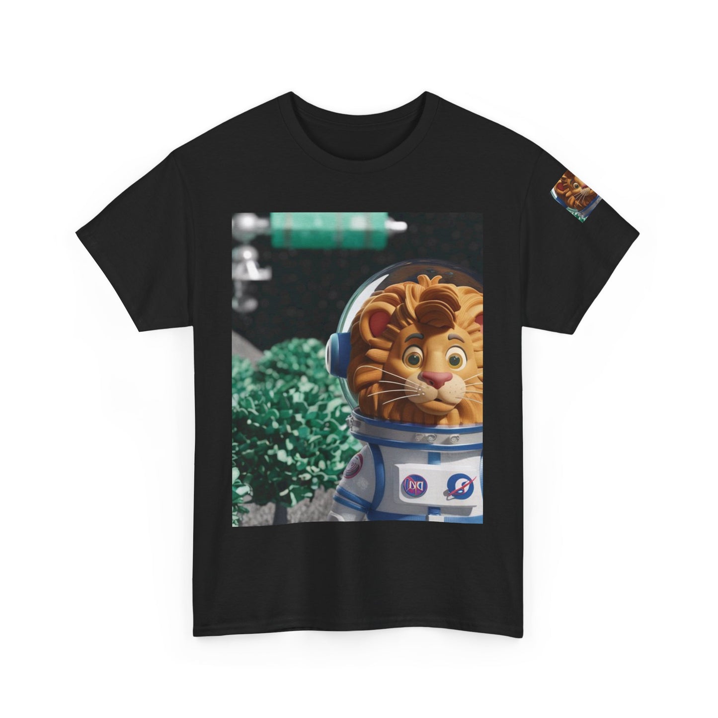 Astronaut Lion King Unisex Tee - Wild Bush & Space T-Shirt