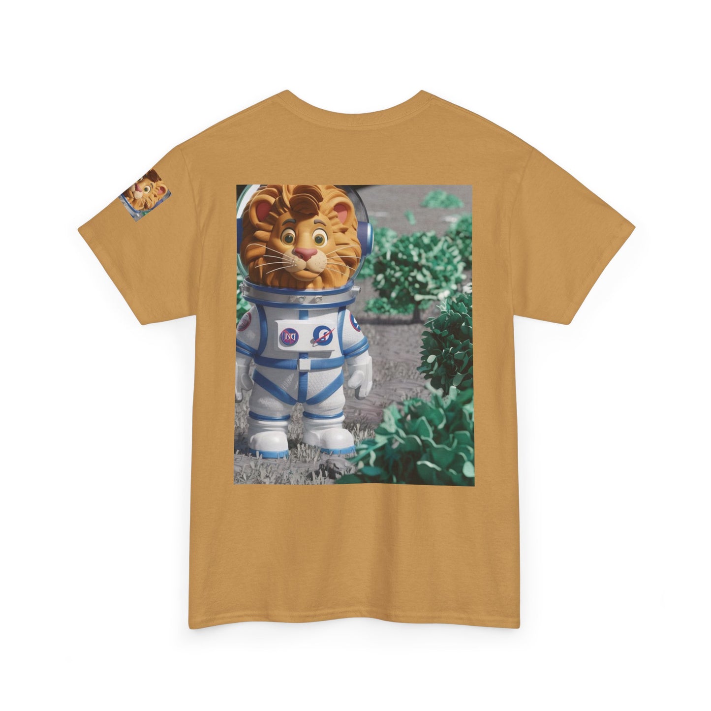 Astronaut Lion King Unisex Tee - Wild Bush & Space T-Shirt