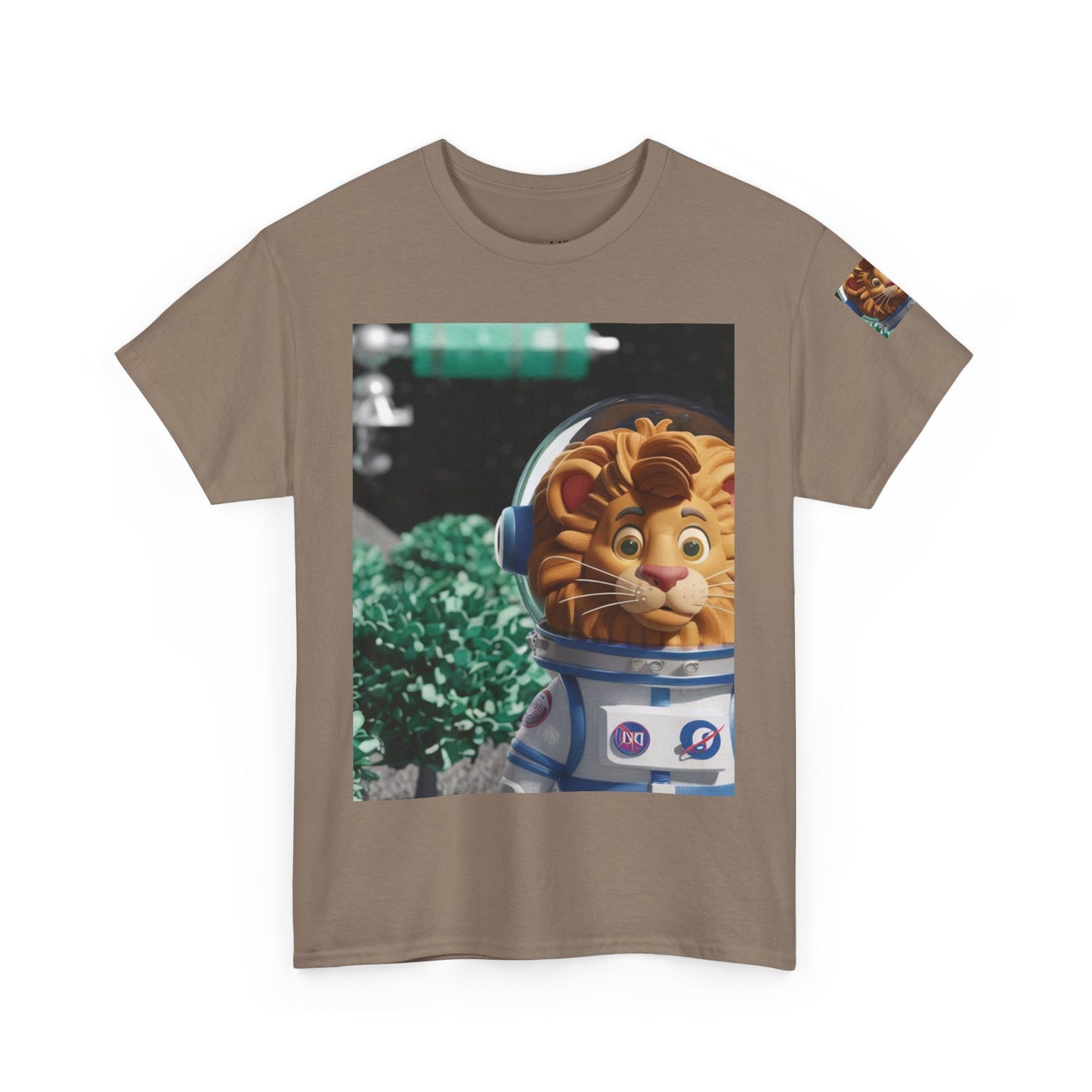 Astronaut Lion King Unisex Tee - Wild Bush & Space T-Shirt