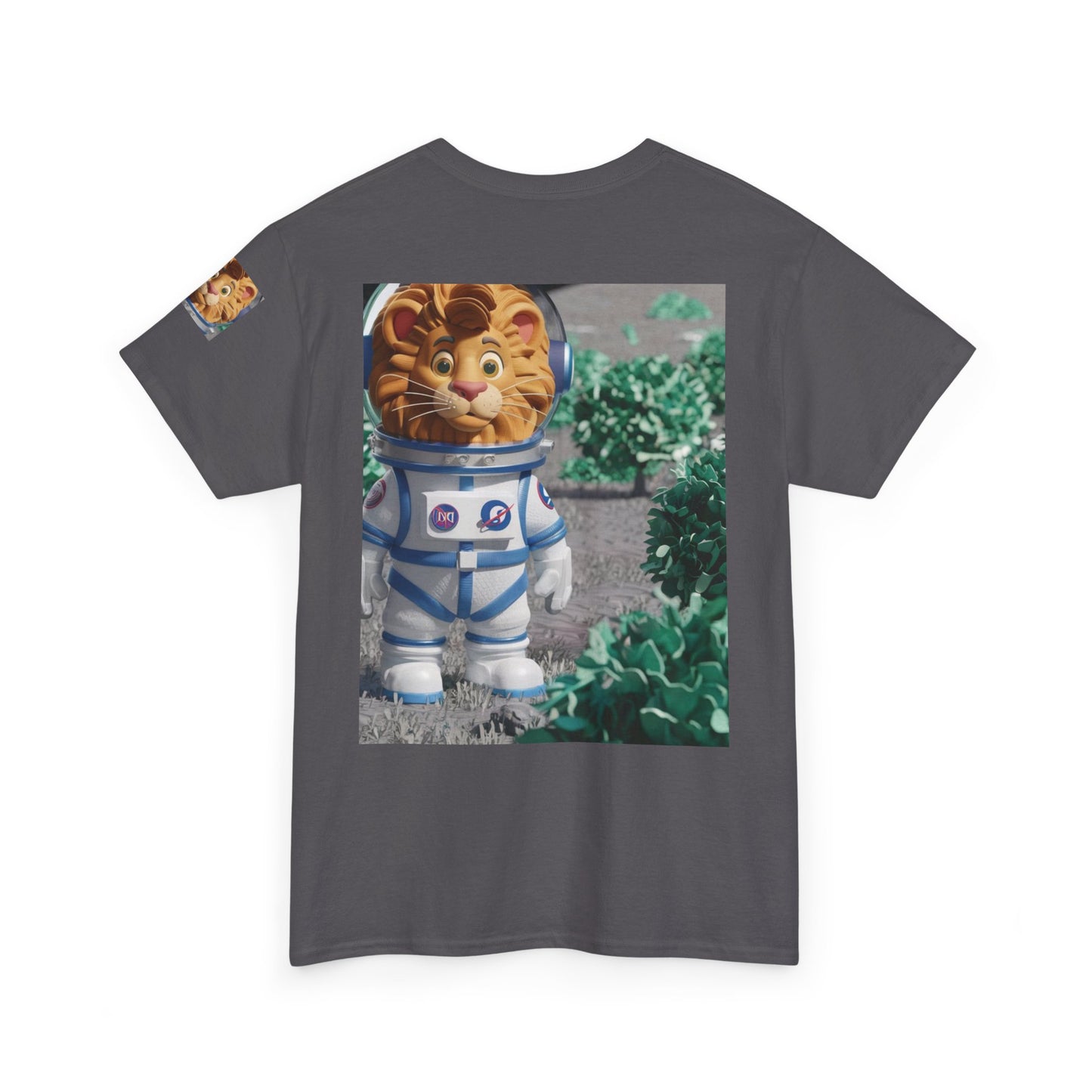 Astronaut Lion King Unisex Tee - Wild Bush & Space T-Shirt