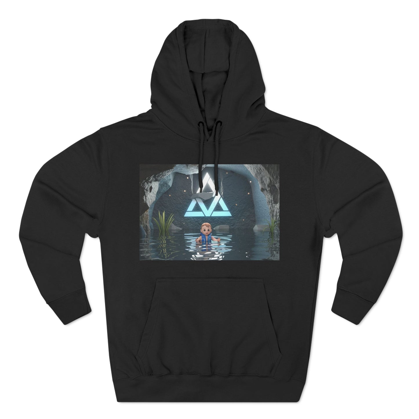 Dreiteiliger Fleece-Hoodie