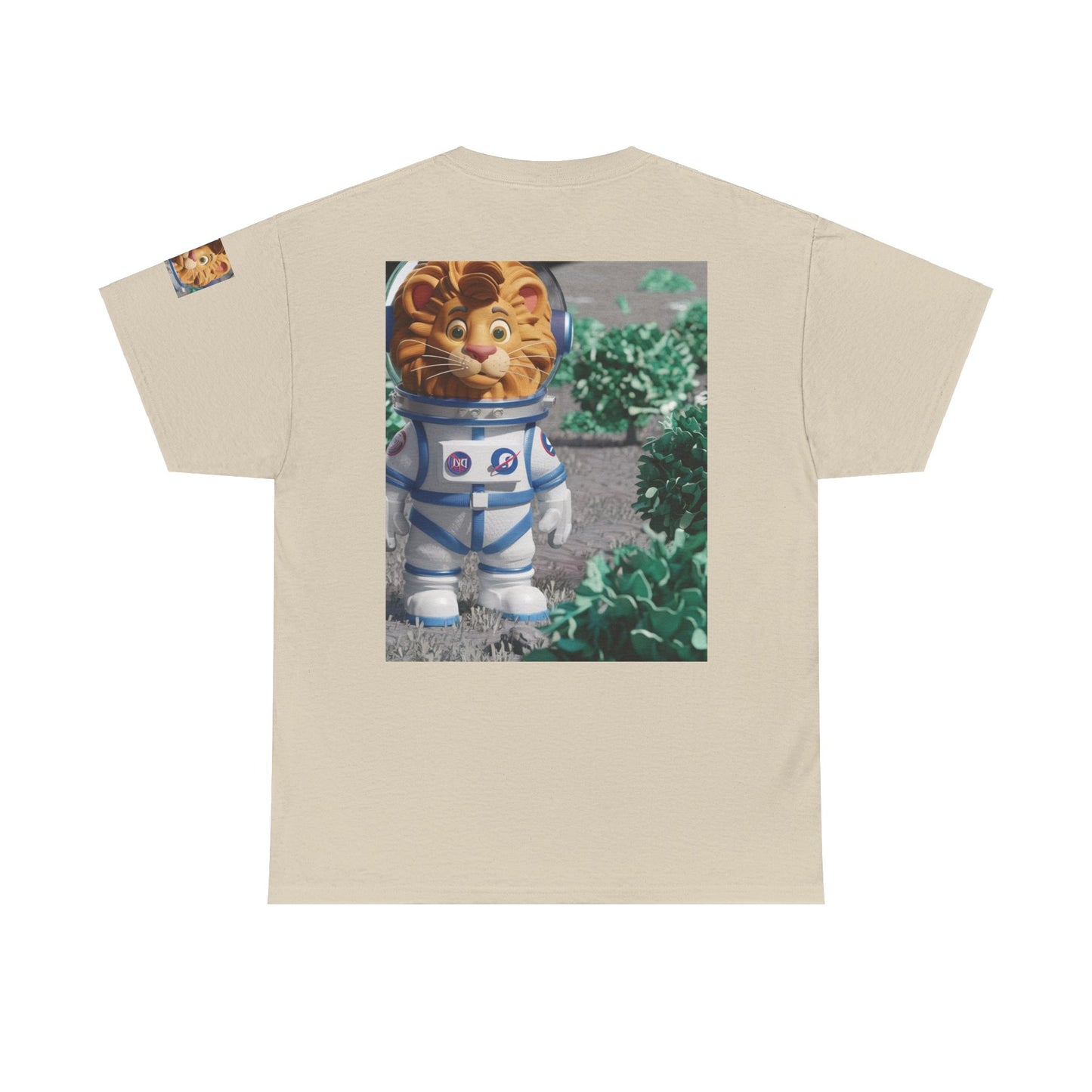 Astronaut Lion King Unisex Tee - Wild Bush & Space T-Shirt