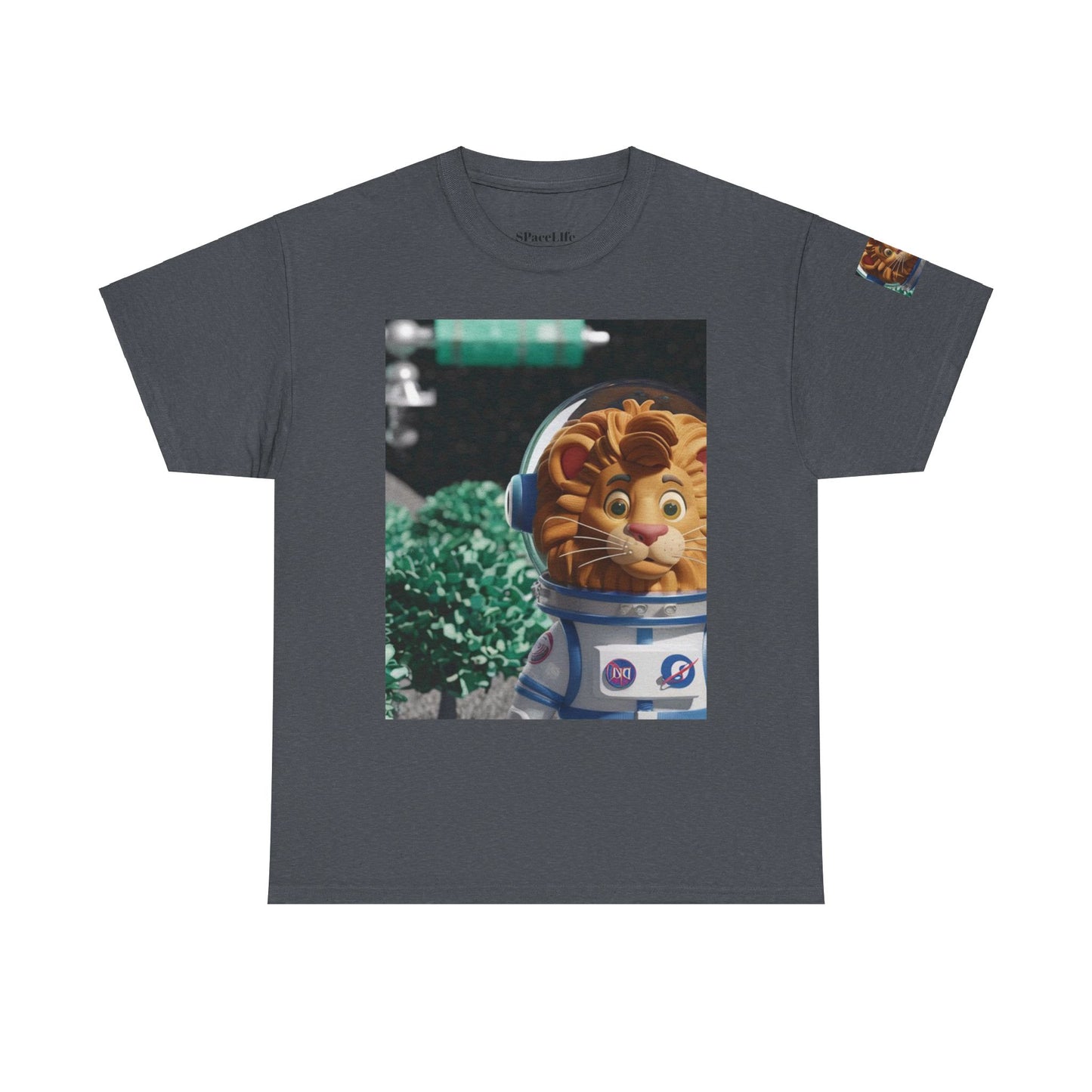 Astronaut Lion King Unisex Tee - Wild Bush & Space T-Shirt