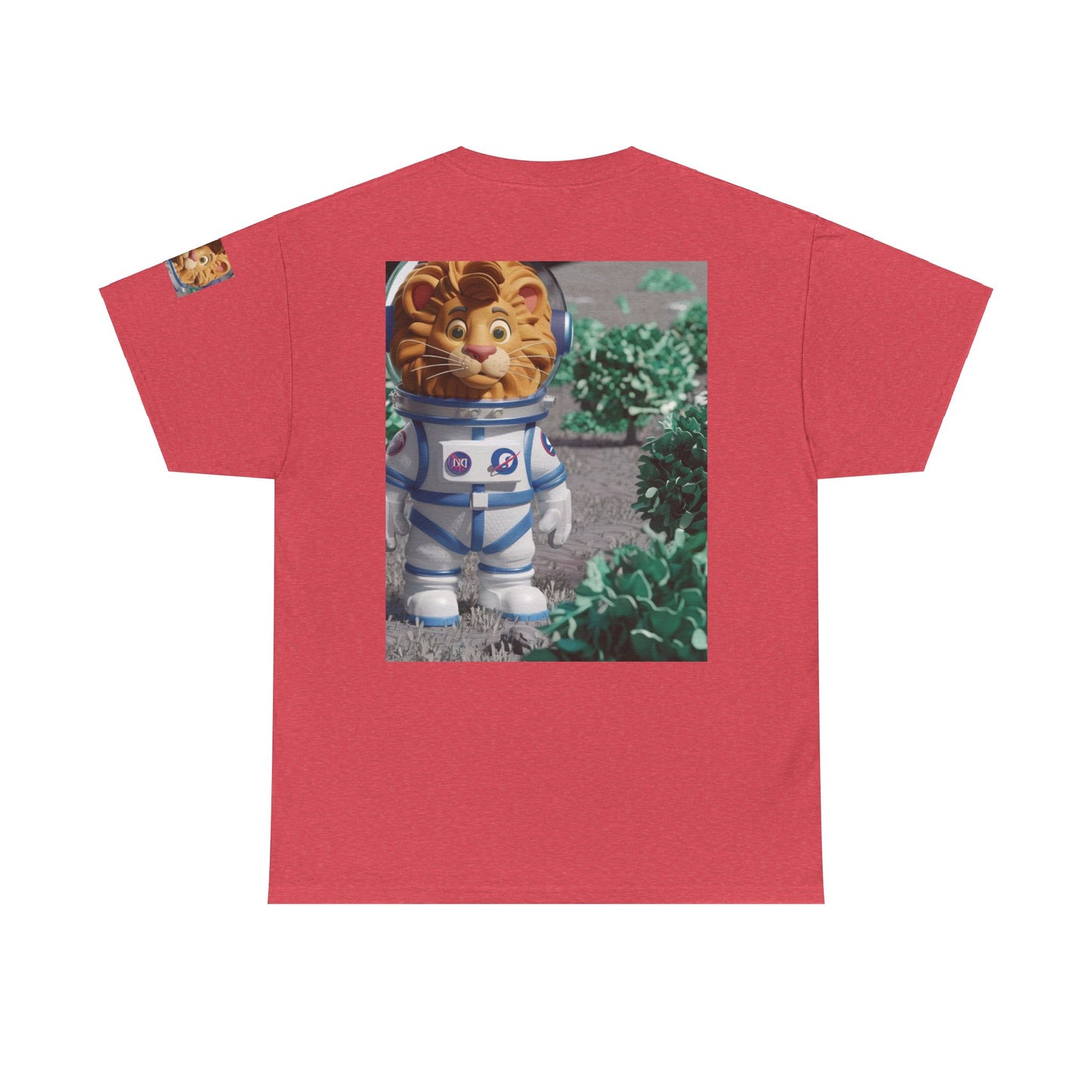 Astronaut Lion King Unisex Tee - Wild Bush & Space T-Shirt