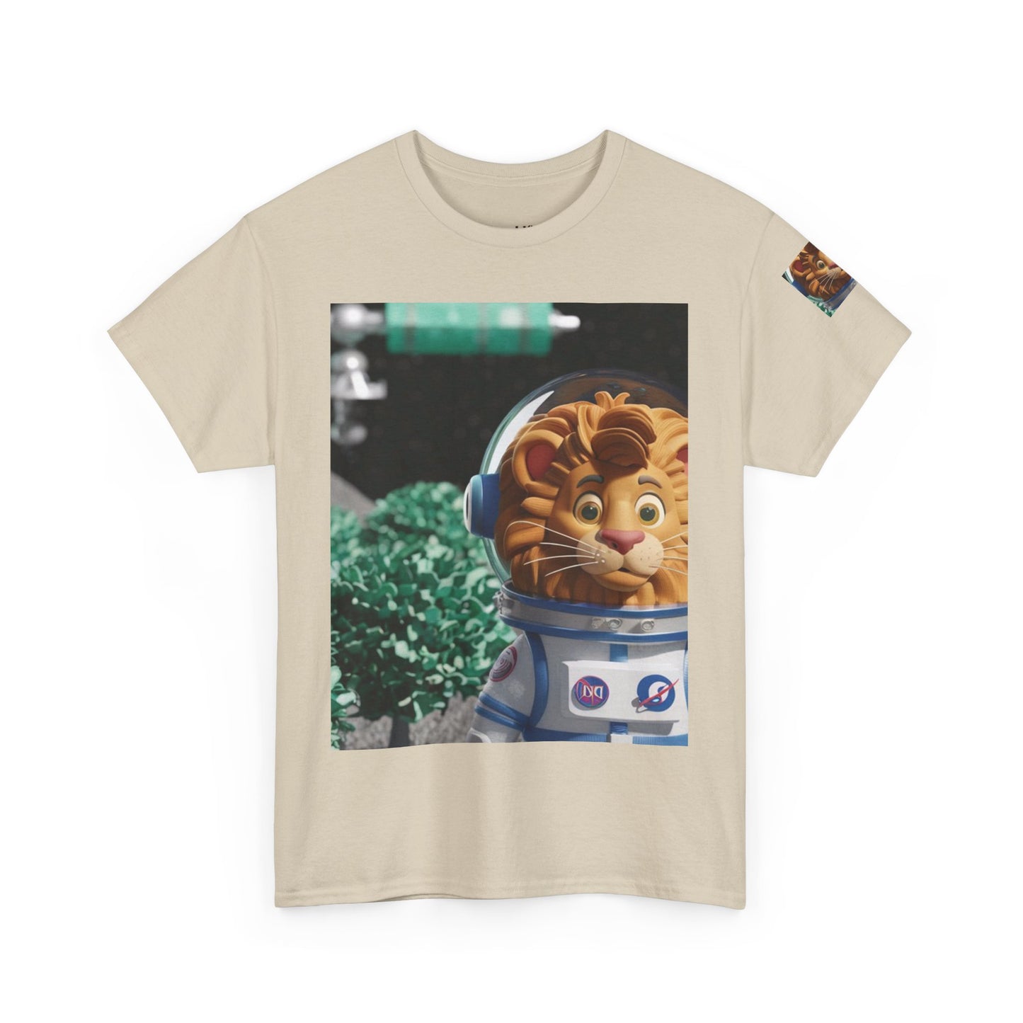 Astronaut Lion King Unisex Tee - Wild Bush & Space T-Shirt
