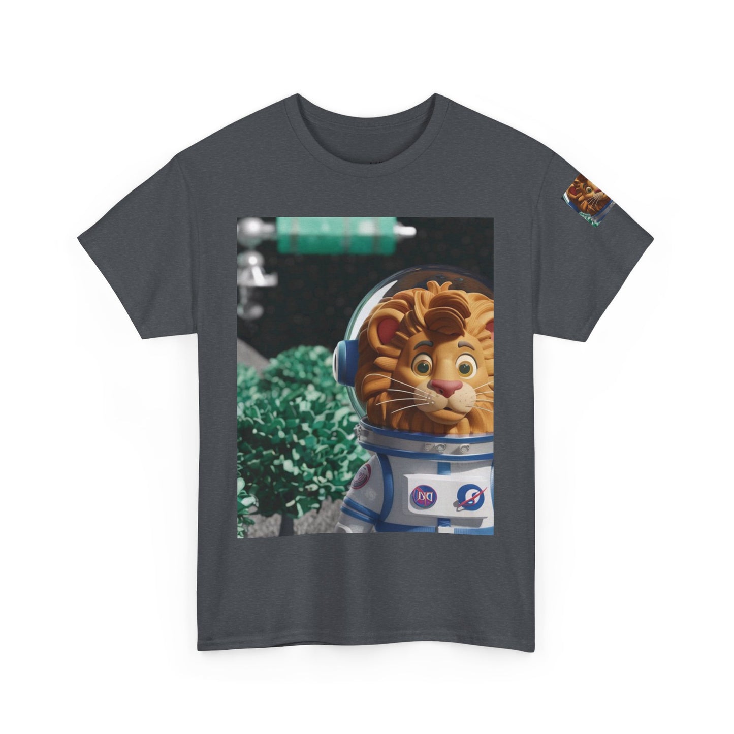 Astronaut Lion King Unisex Tee - Wild Bush & Space T-Shirt