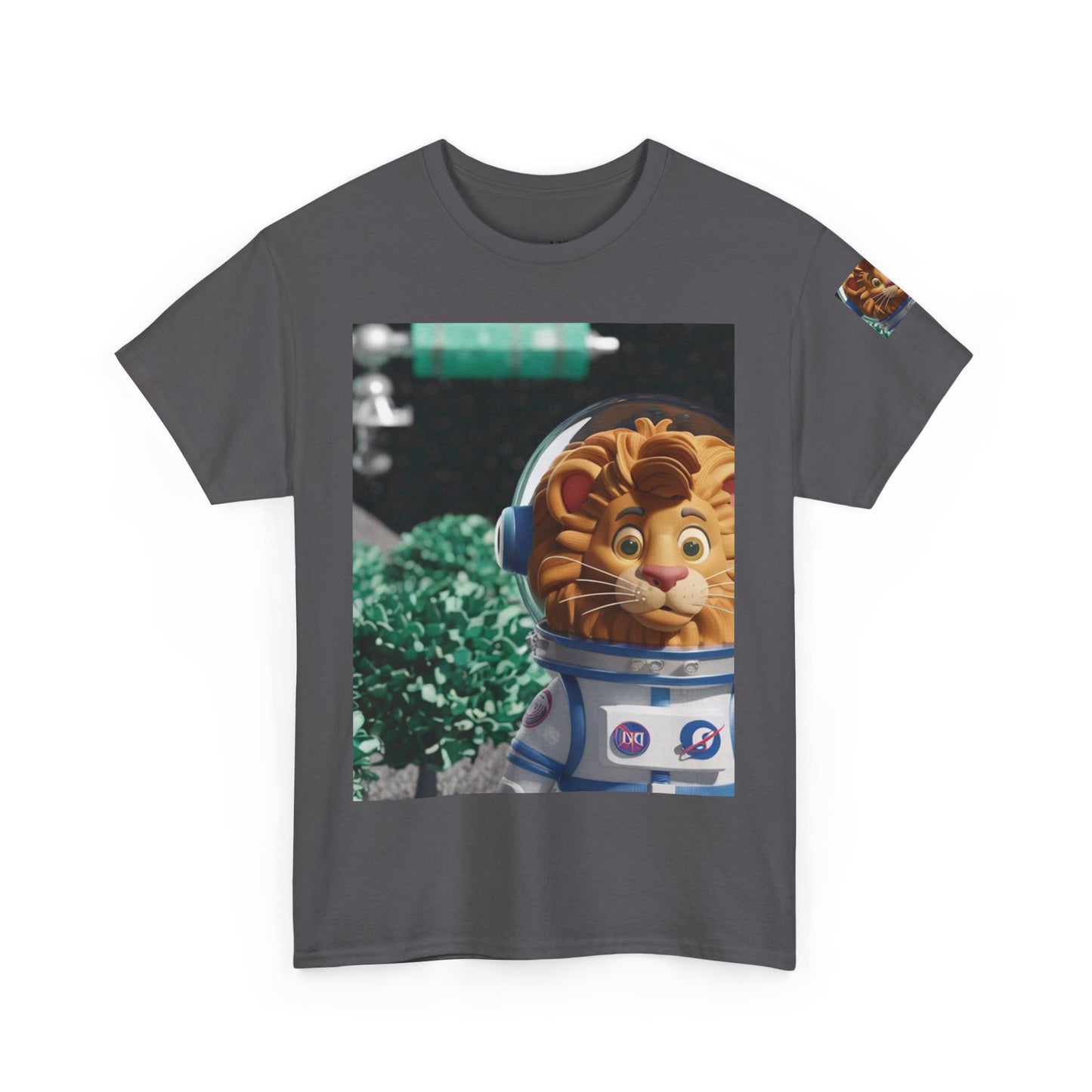 Astronaut Lion King Unisex Tee - Wild Bush & Space T-Shirt