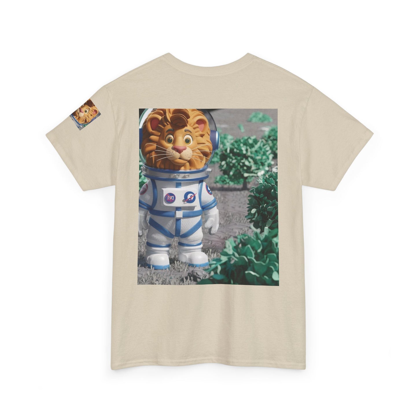 Astronaut Lion King Unisex Tee - Wild Bush & Space T-Shirt