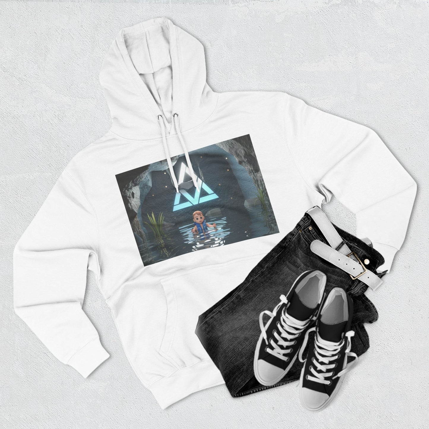 Dreiteiliger Fleece-Hoodie