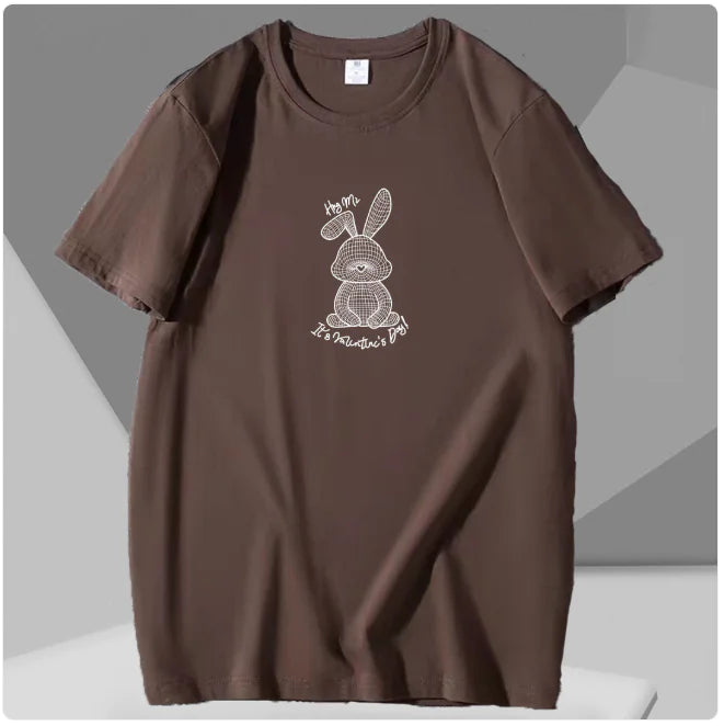 Men's Spring Loose Fit Half-Sleeve T-Shirt (Plus Size)