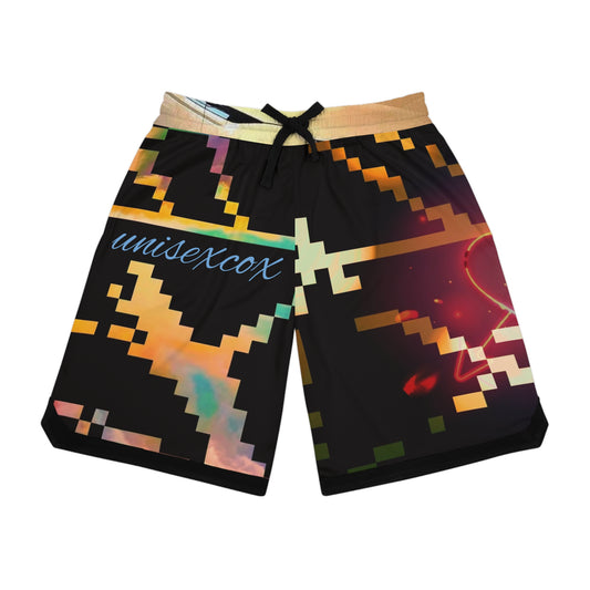 (UNIsexCox) unique design Basketball Rib Shorts (AOP)