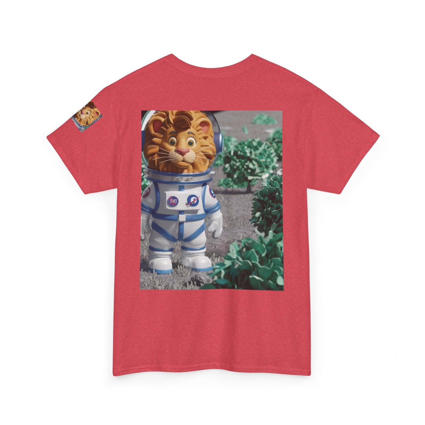 Astronaut Lion King Unisex Tee - Wild Bush & Space T-Shirt
