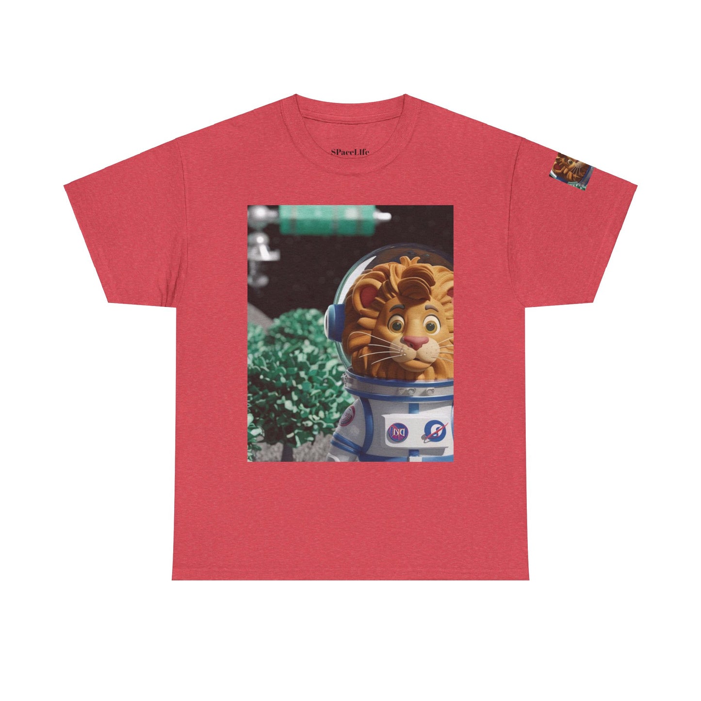 Astronaut Lion King Unisex Tee - Wild Bush & Space T-Shirt