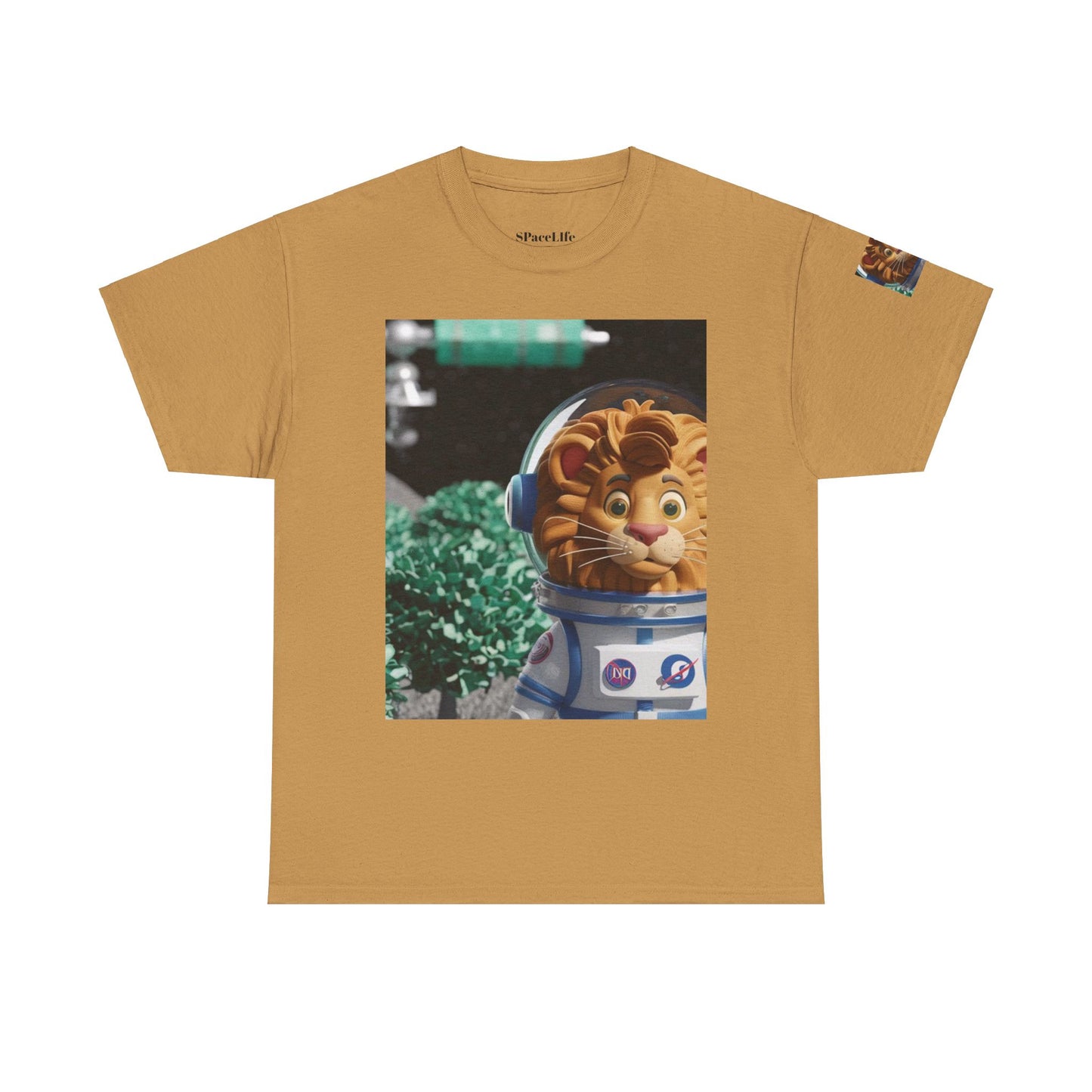 Astronaut Lion King Unisex Tee - Wild Bush & Space T-Shirt