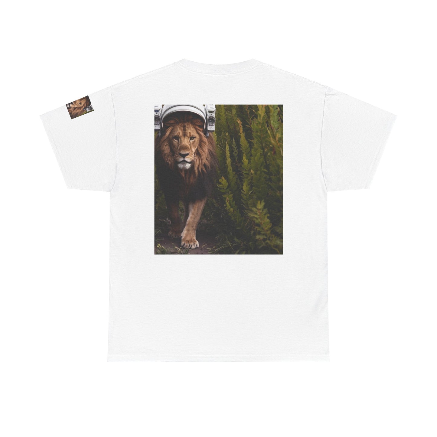 T-Shirt Astronaut Lion King in Space Bush Jungle Tee