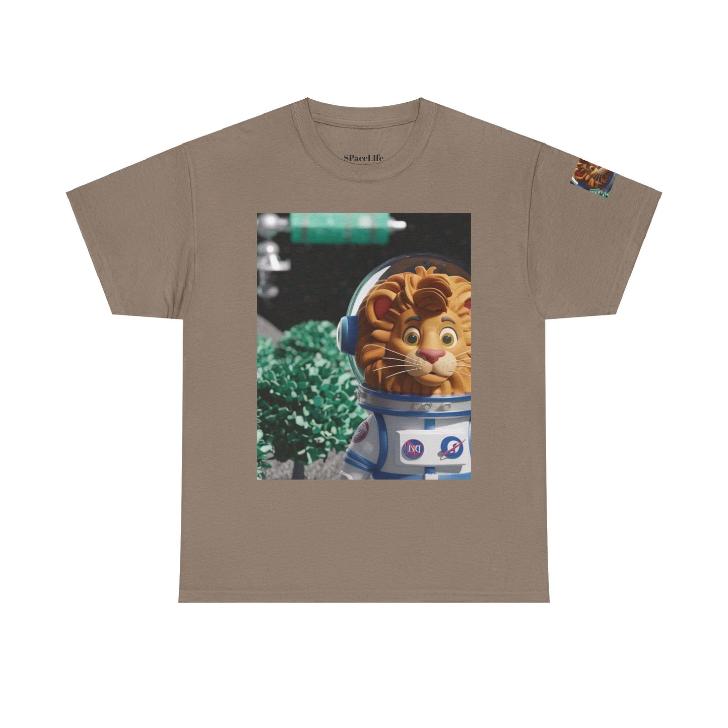 Astronaut Lion King Unisex Tee - Wild Bush & Space T-Shirt
