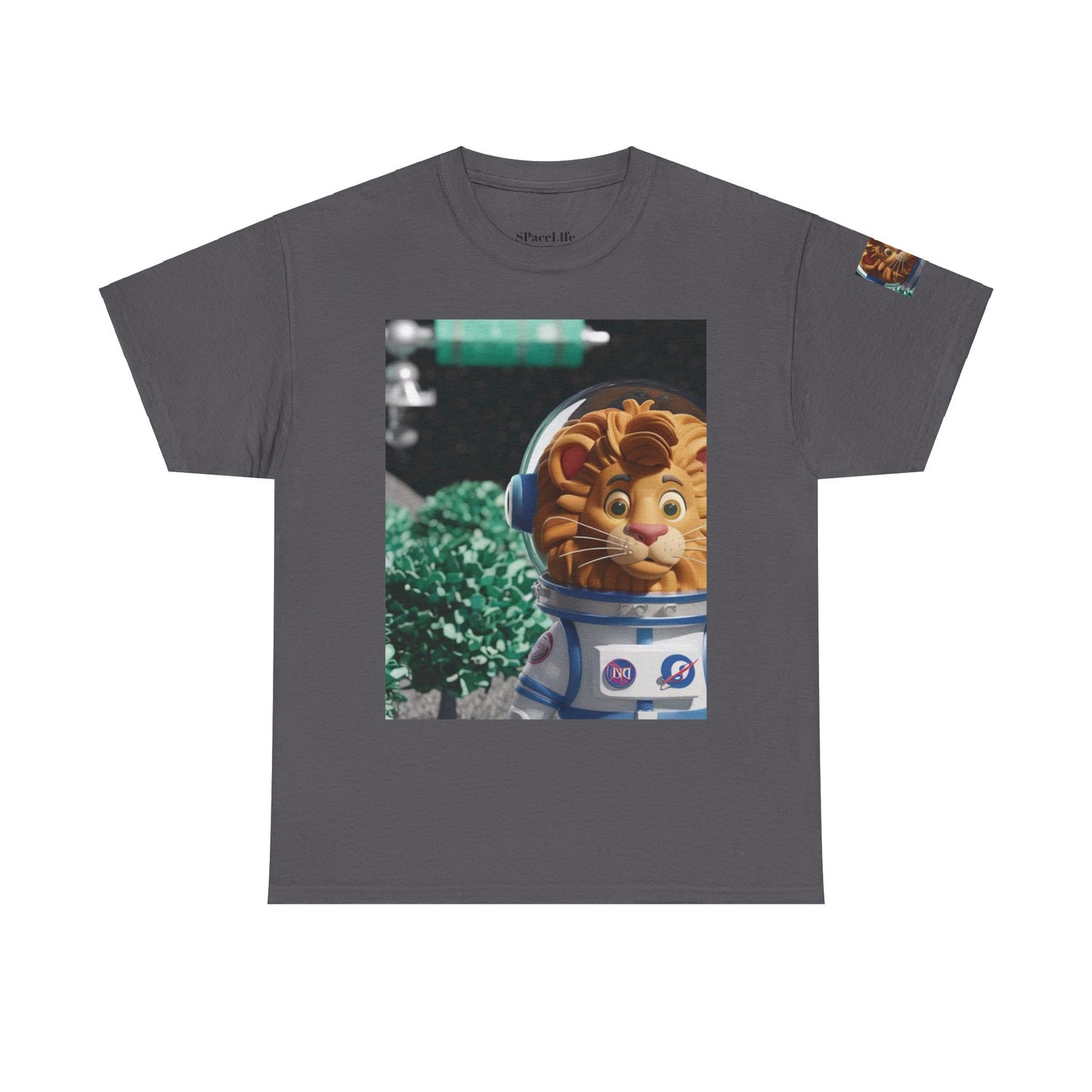 Astronaut Lion King Unisex Tee - Wild Bush & Space T-Shirt