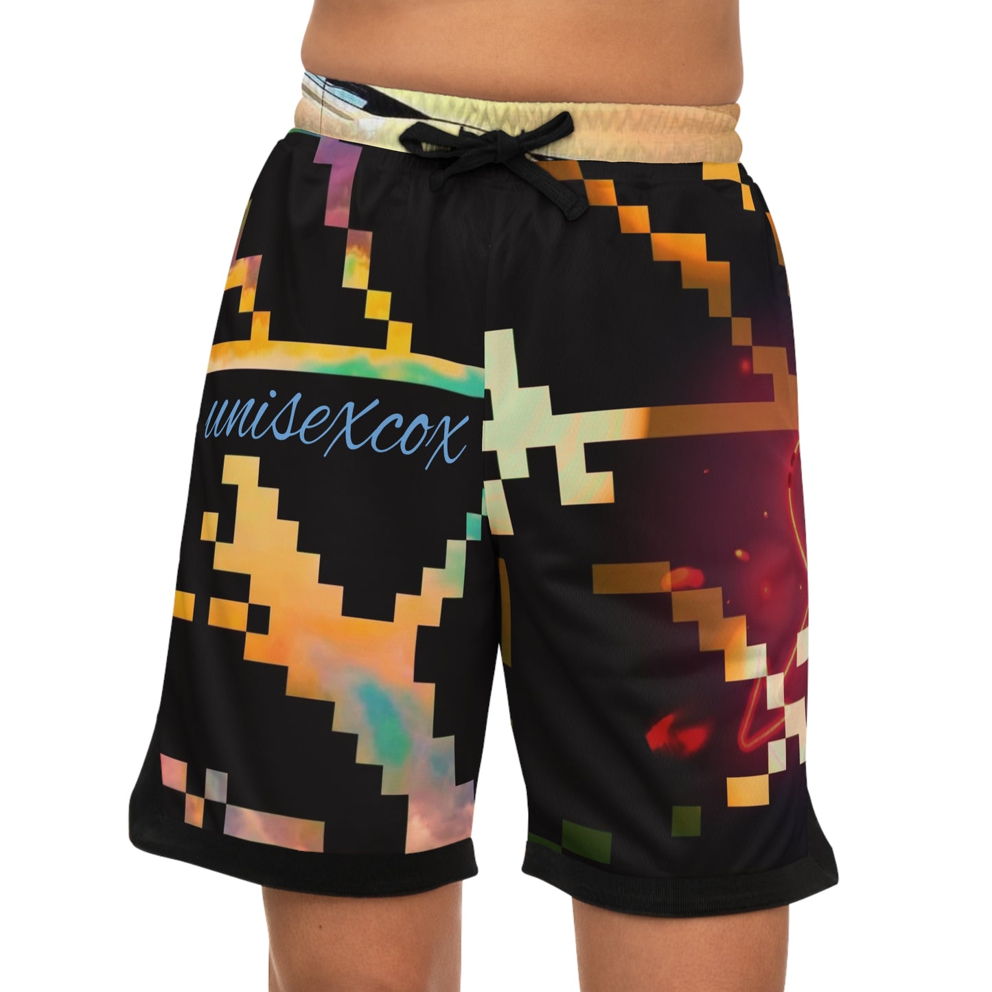 (UNIsexCox) Basketball Rib Shorts (AOP) mit einzigartigem Design 