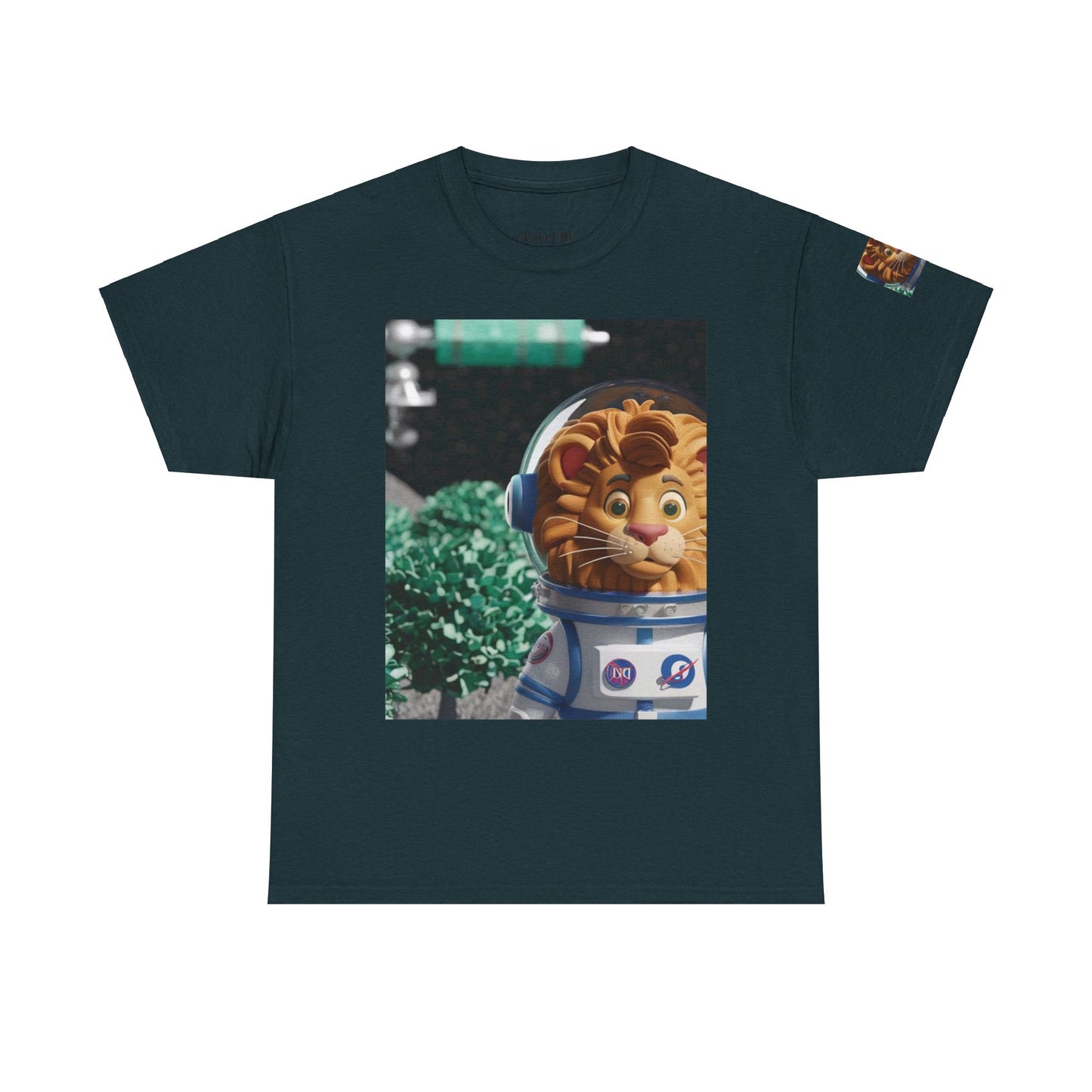 Astronaut Lion King Unisex Tee - Wild Bush & Space T-Shirt