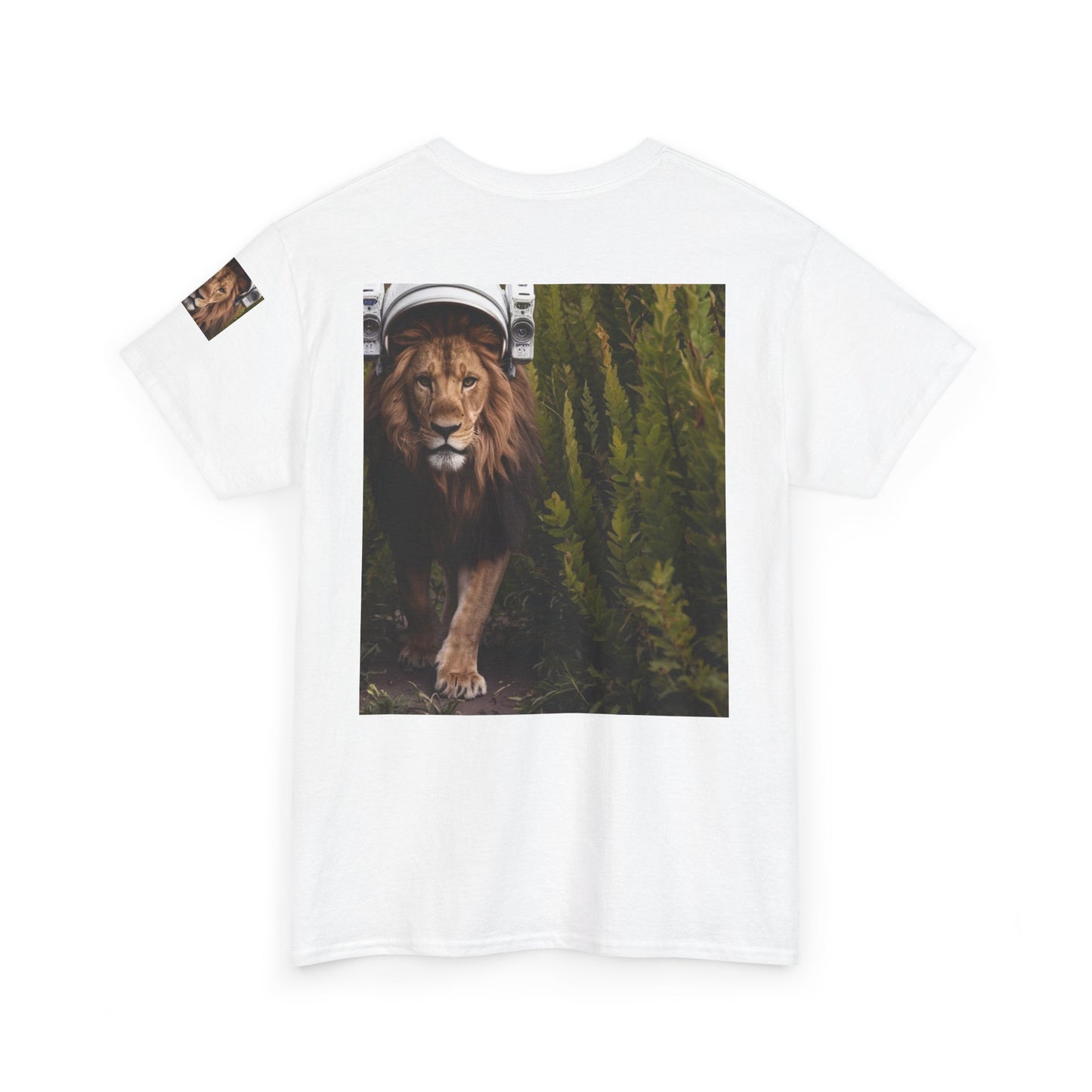 T-Shirt Astronaut Lion King in Space Bush Jungle Tee