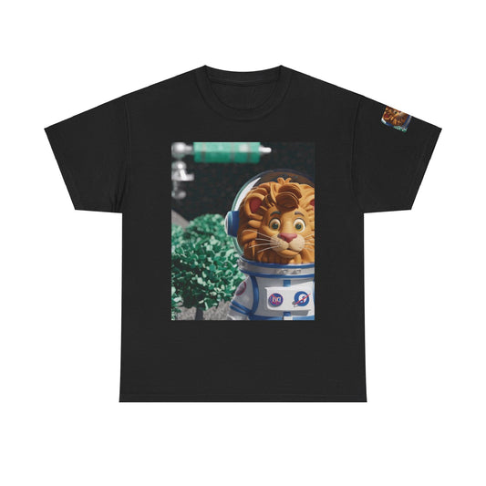 Astronaut Lion King Unisex Tee - Wild Bush & Space T-Shirt