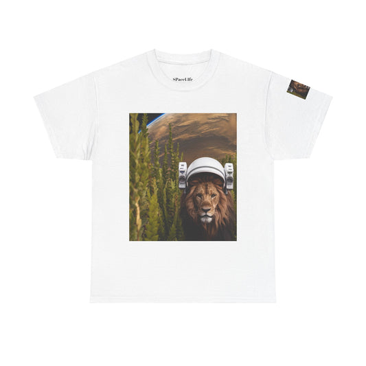 T-Shirt Astronaut Lion King in Space Bush Jungle Tee