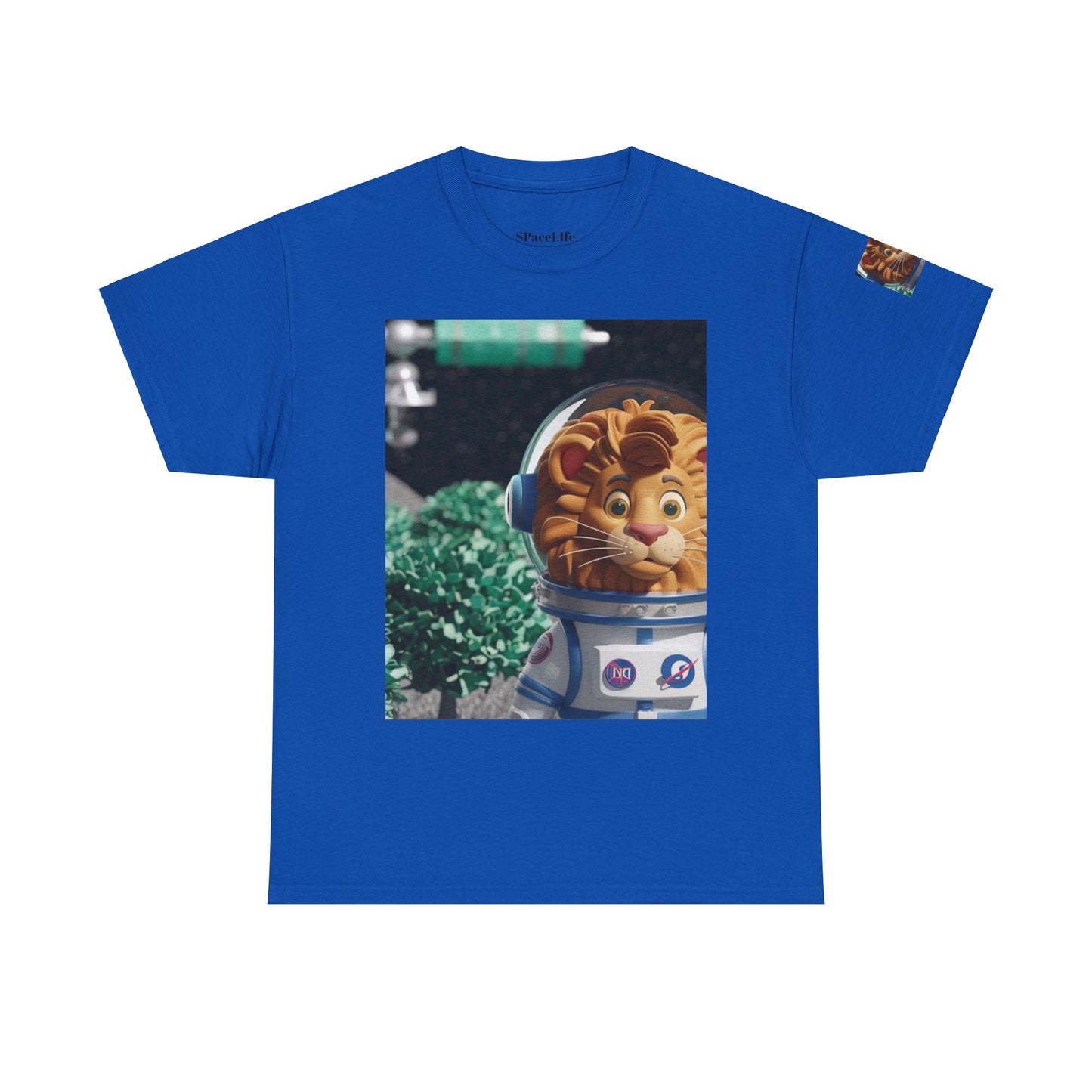 Astronaut Lion King Unisex Tee - Wild Bush & Space T-Shirt